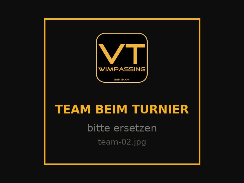 Mannschaft beim Turnier
